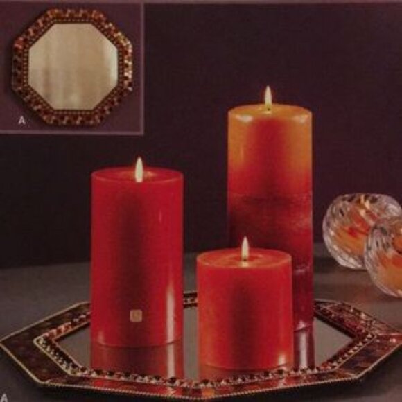 PartyLite Global Fusion Mirrored Candle Tray - Picture 2 of 8